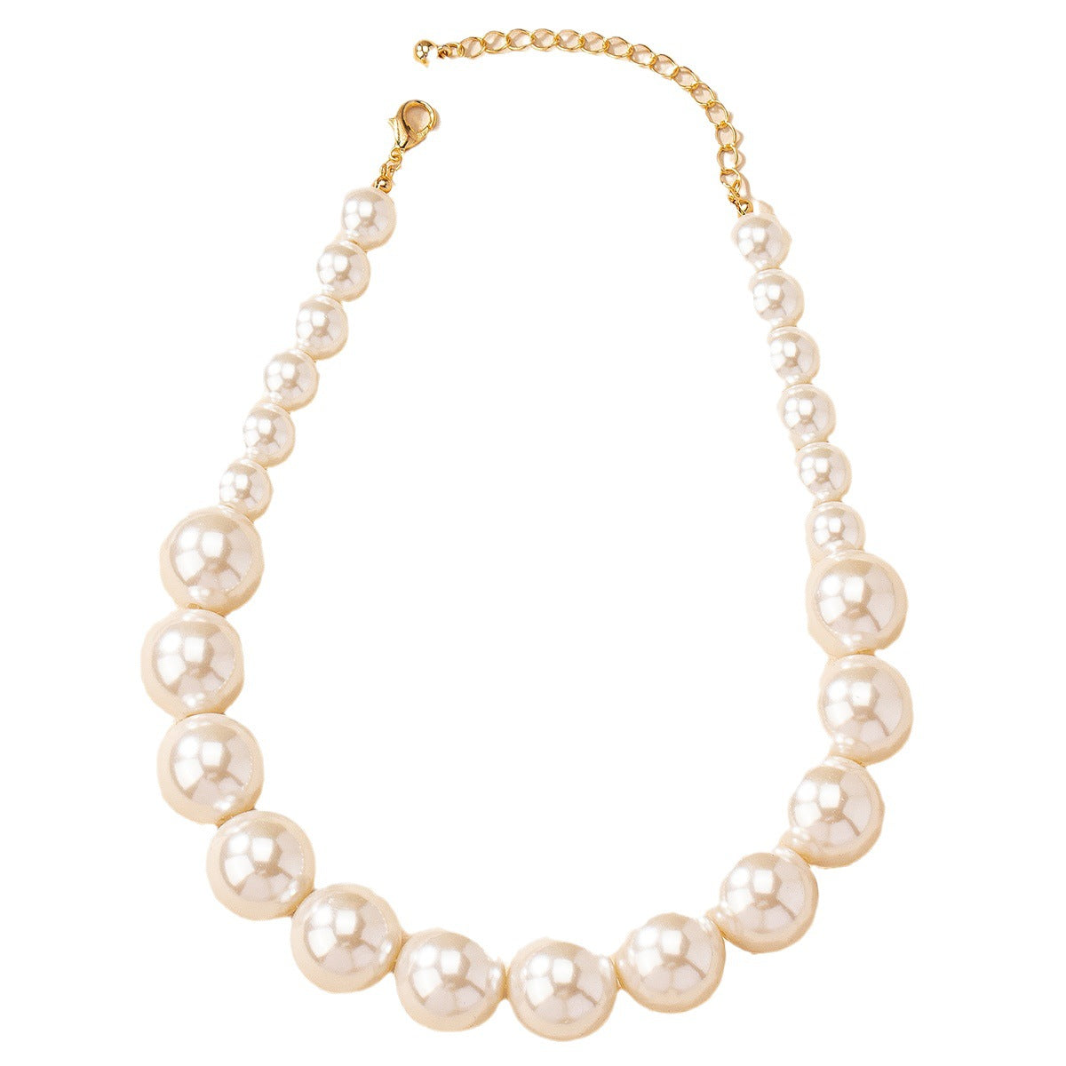 Vintage Beaded Chain Ethnic Imitation Pearl Niche Necklace