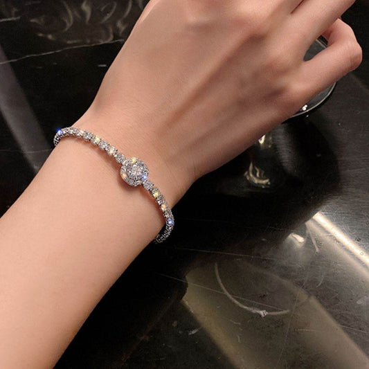 Korean Style Elegant Micro Inlaid Zircon Niche Pull Adjustable Bracelets