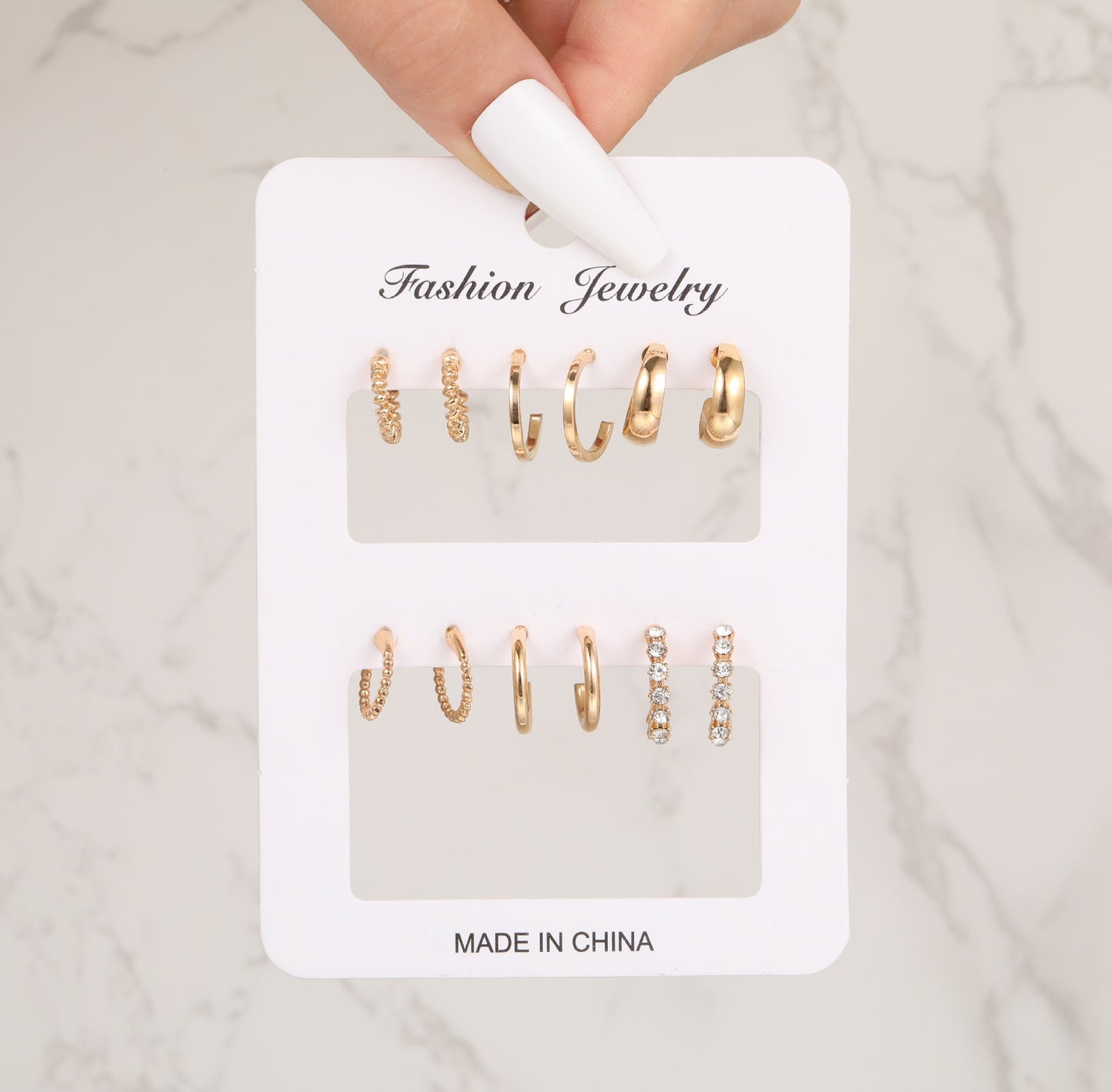 Women's Geometric Type Alloy Pearl Suit Pairs Fashionable Rings