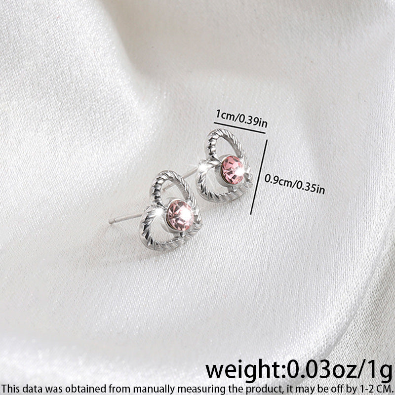 High-grade Fashionable Versatile Micro Diamond Butterfly Earrings