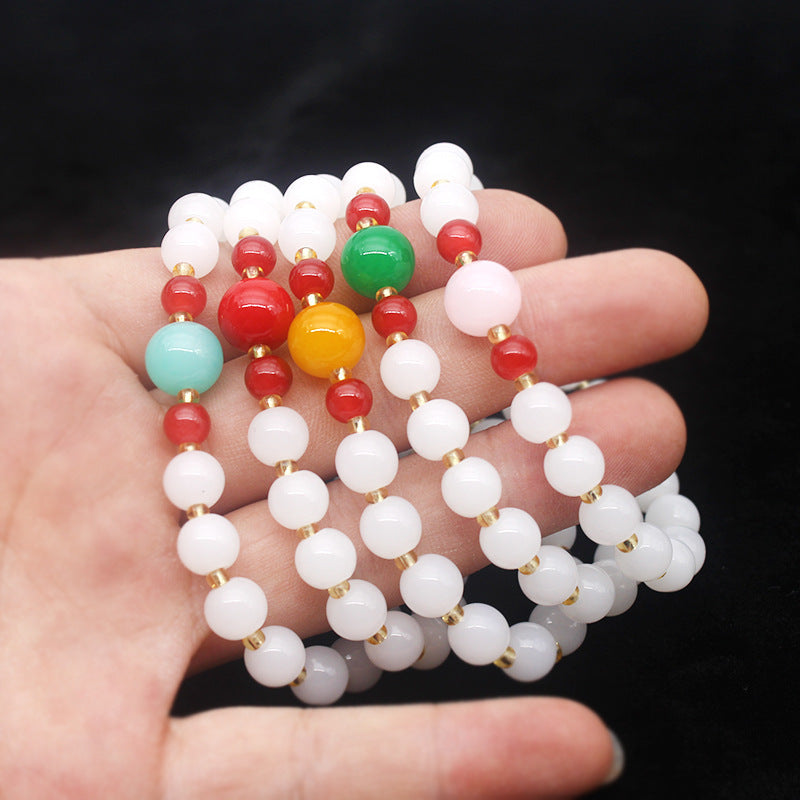 Imitation Jade Deep Love Han Bai Simple Elegant Sweet Live Bracelets