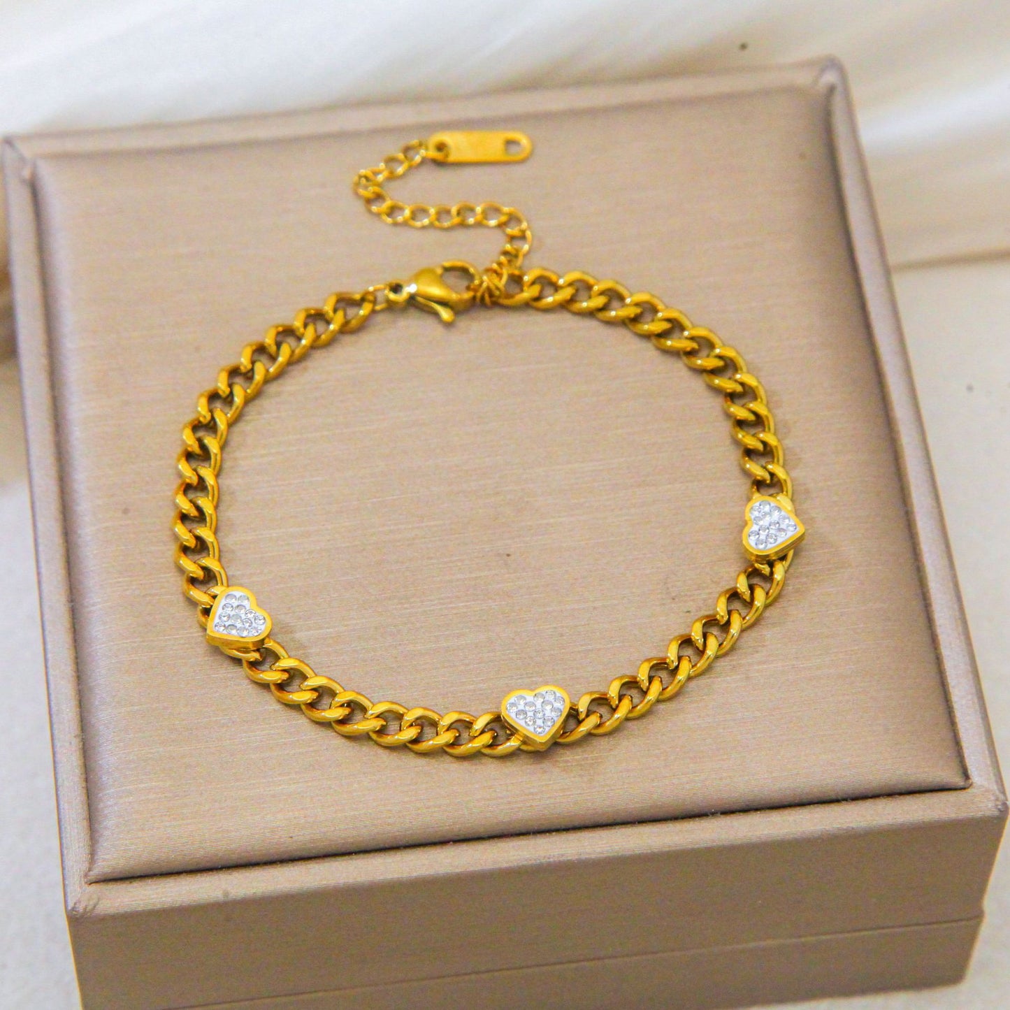 Stainless Steel Titanium No Fading Love Simple Niche Summer Versatile Bracelets