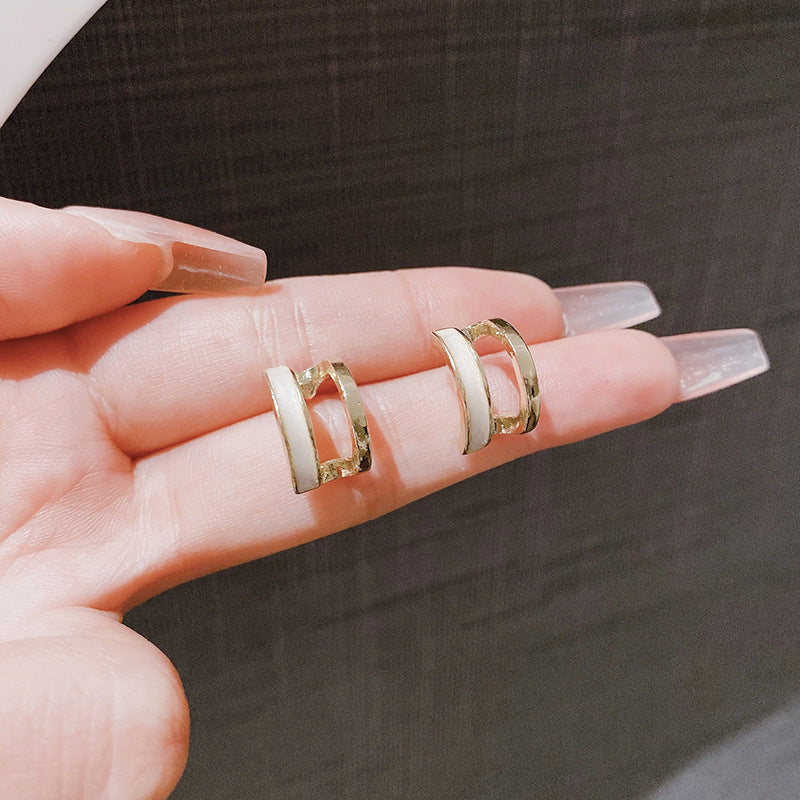 Women's Sier Needle Shaped Niche Design Unique Cold Wind Rings