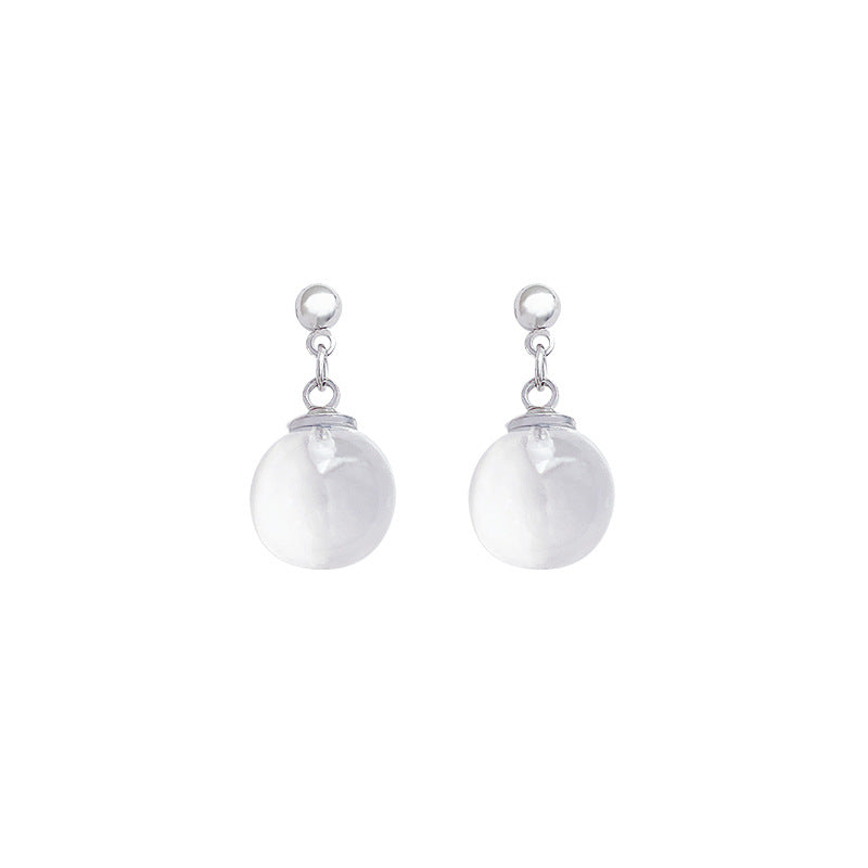 Elegant Niche Transparent Round Commuting Fashion Earrings