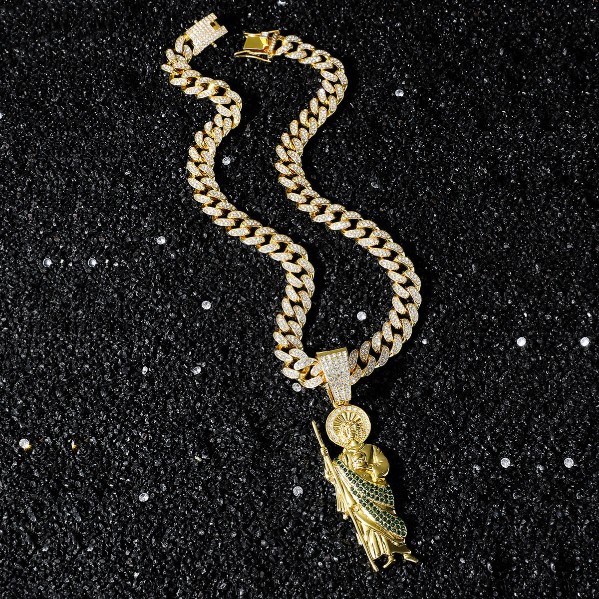 Personalized Hip Hop Style Religious Holy Jude Necklaces