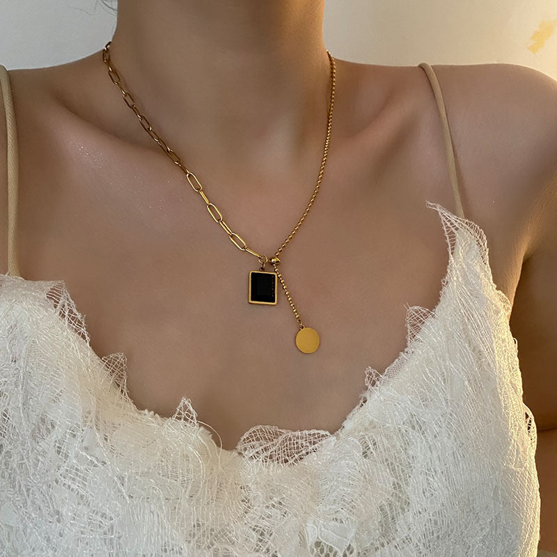 Women's Steel No Fading Size Adjustment Elegant Necklace