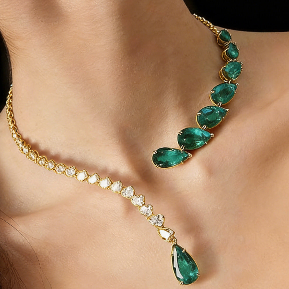 Women's Diamond Open High-grade Party Fashion Alloy Collar