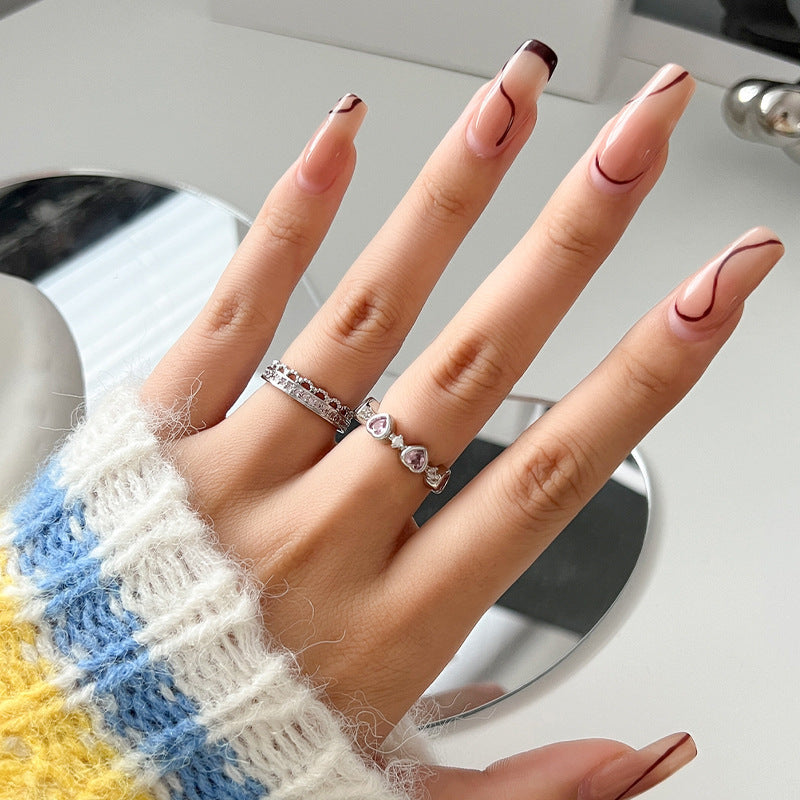 Design Sweet Cool Style Girlish Pink Love Heart-shaped Ring