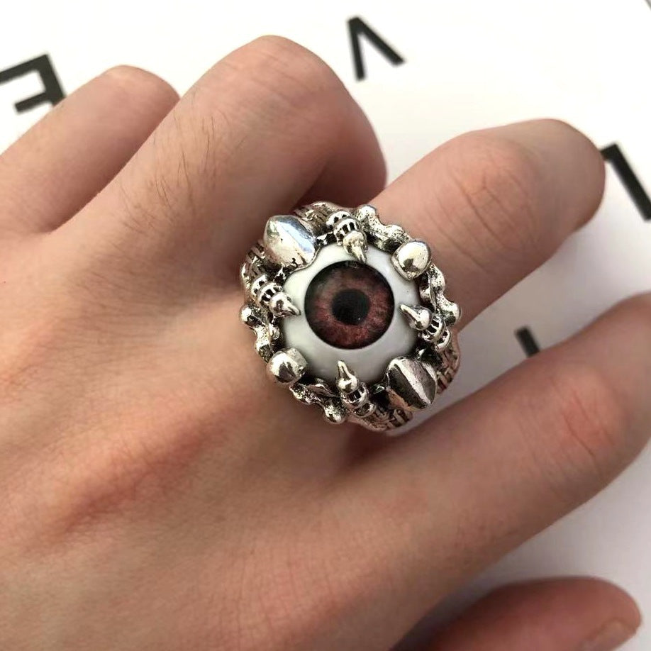 Retro Devil Eye Alloy Evil Trend Ring