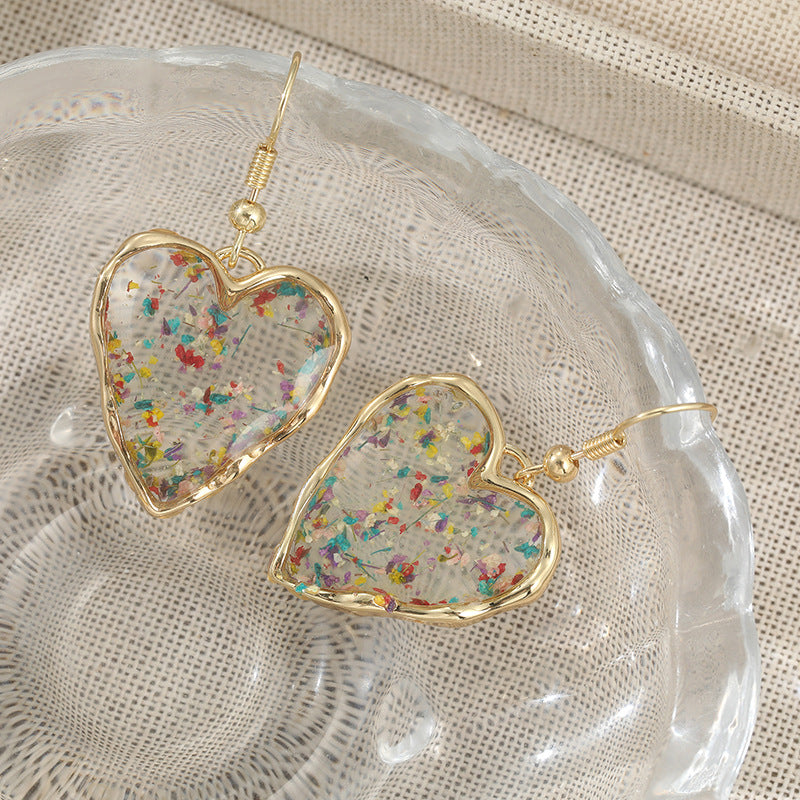 Unique Morning Moon Copper Geometric Source Earrings
