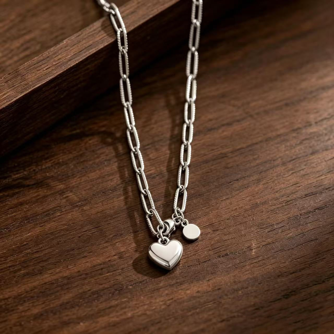 Simple Stainless Steel Love Female Girlfriends Necklaces