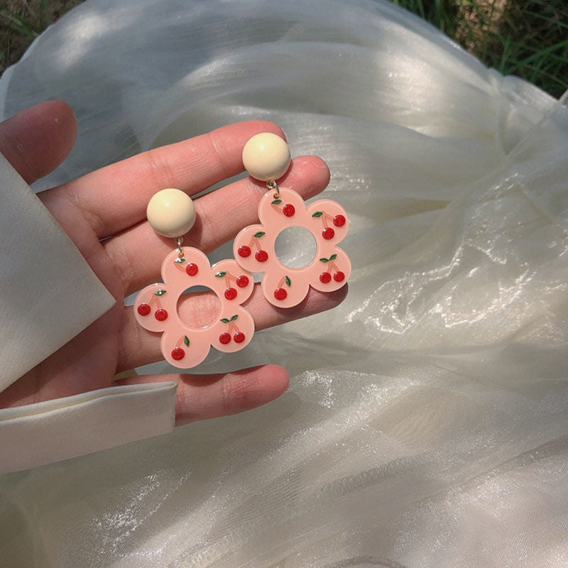Dopamine Ear Clips Color Temperament Teenage Stud Earrings