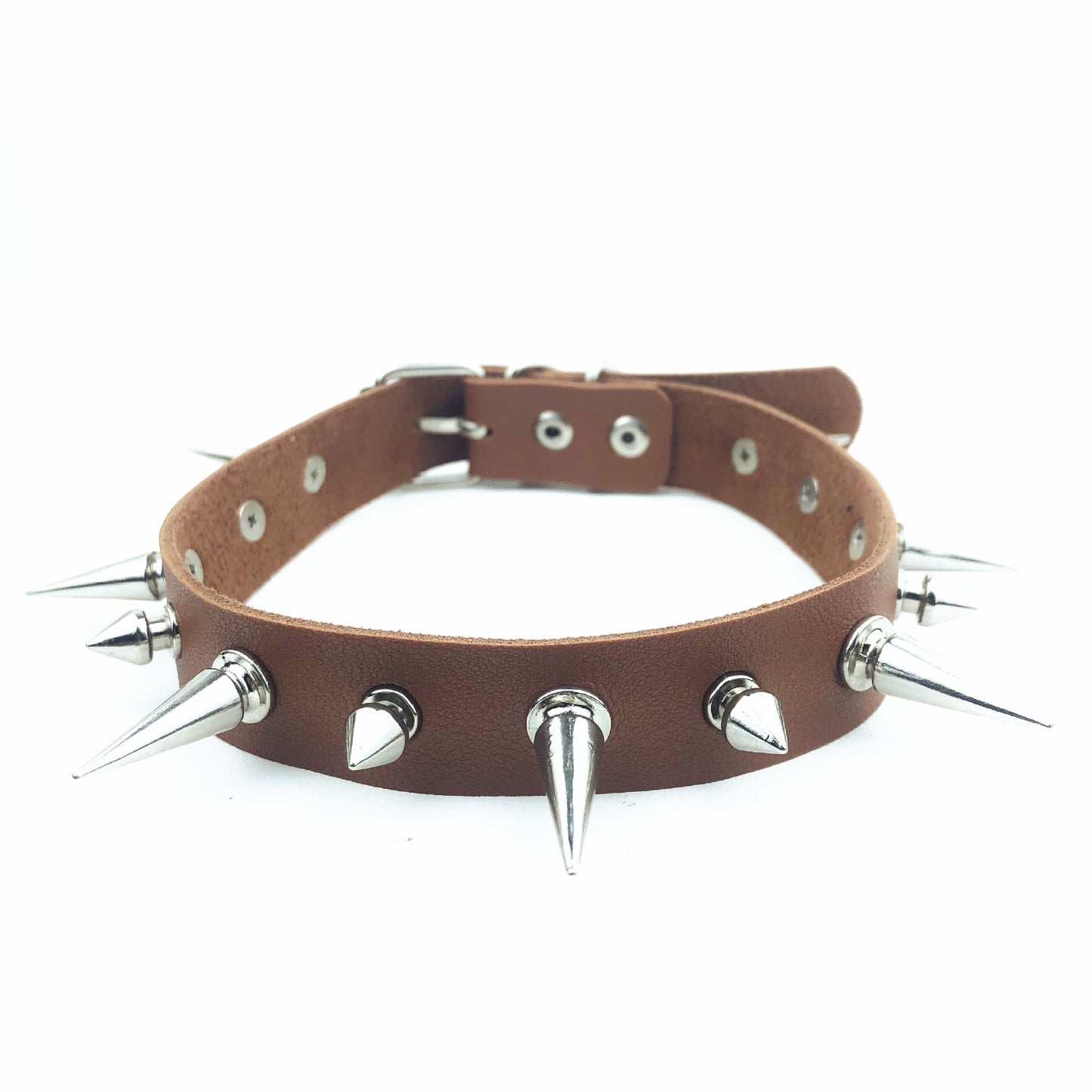 Women's Punk Leather Nail Fashion Alternative Clavicle Necklaces