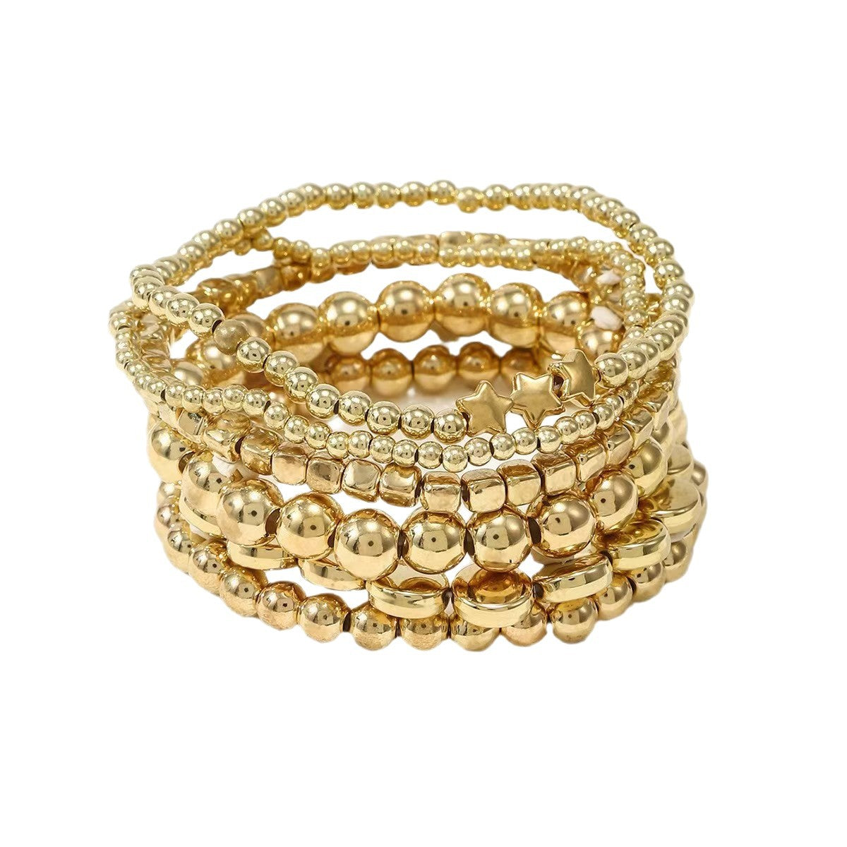 Women's Simple Style Imitation Pearl Cold Geometric Beads Stitching Bracelets