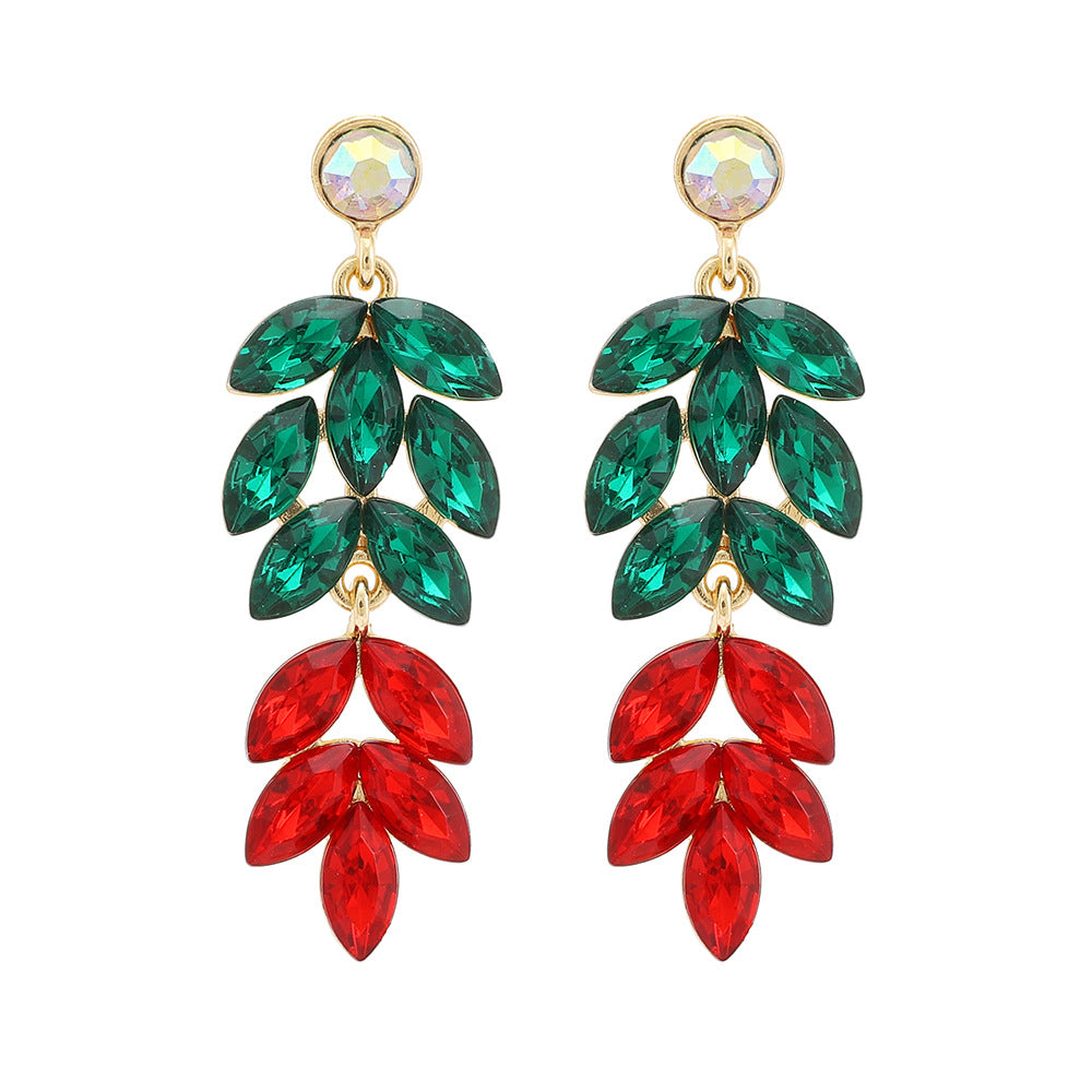 Women's Light Luxury Rhinestone For Shiny Fashion Unique Design Earrings