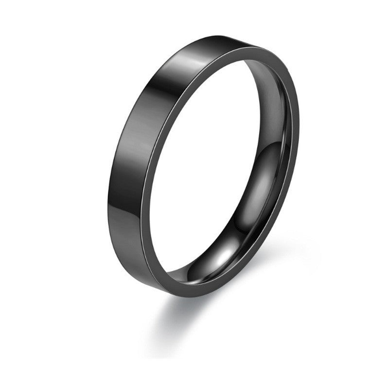 Men's Carve Writing Stainless Steel Simple Single Rings