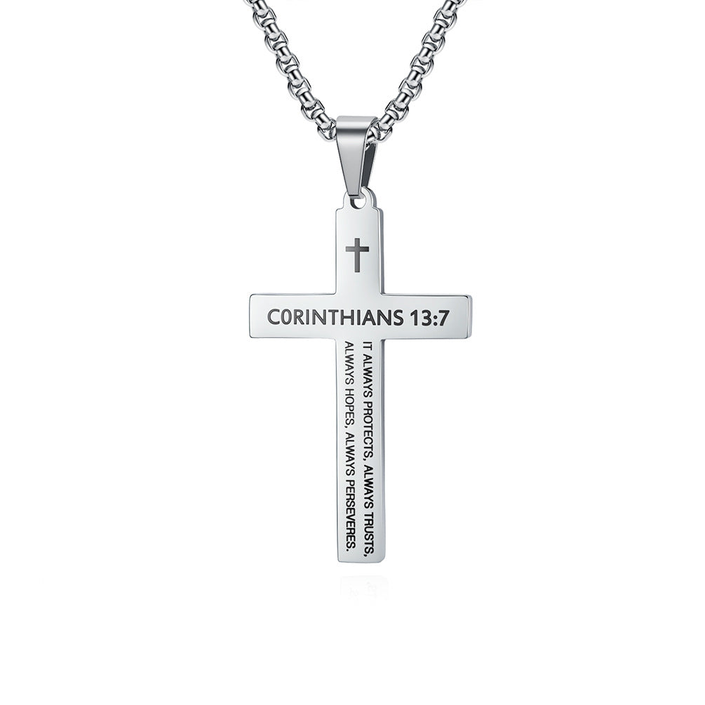 Durable Inspirational Niche Personality Stainless Street Pendants