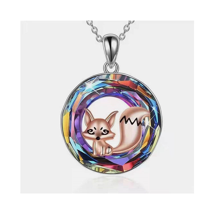 Colorful Crystal Winding Tree Of Life Necklaces