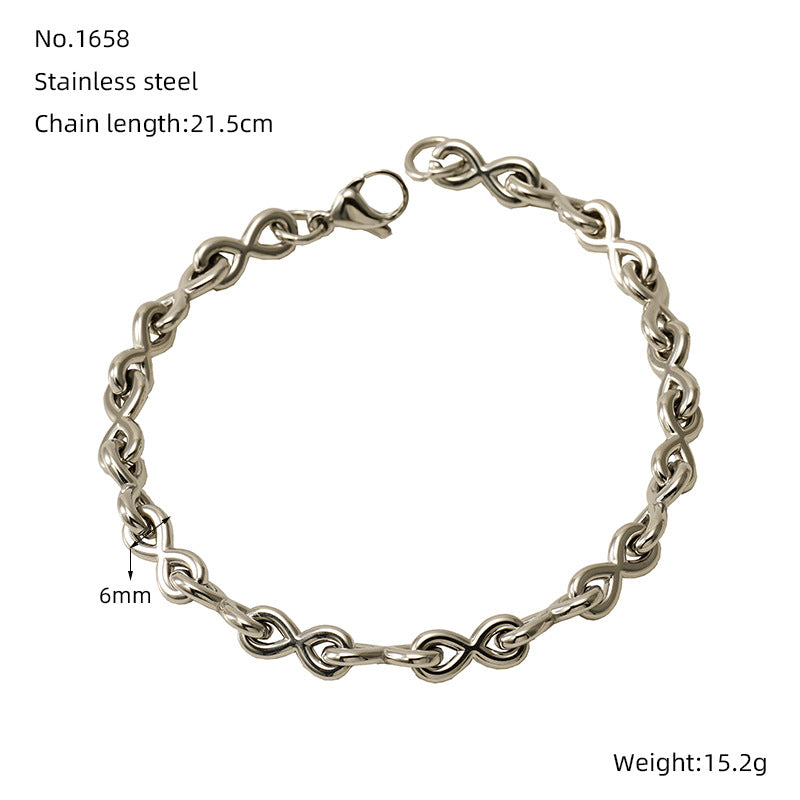 Women's & Men's Vachette Clasp Fashion Day Font Oval Bracelets