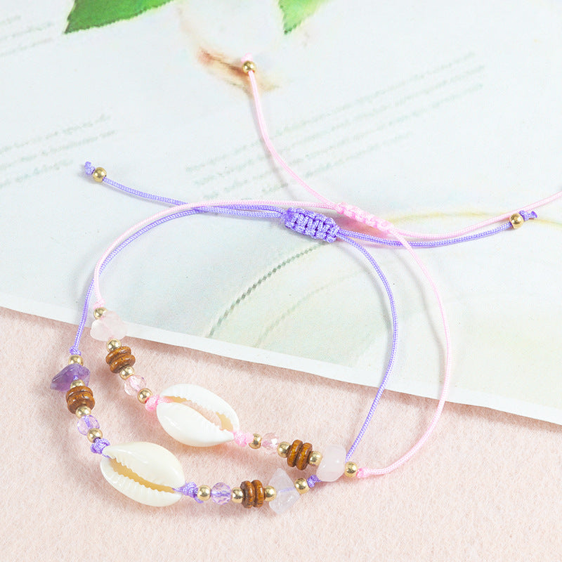 Shell Gravel Ocean Beach Design Surfing Bracelets