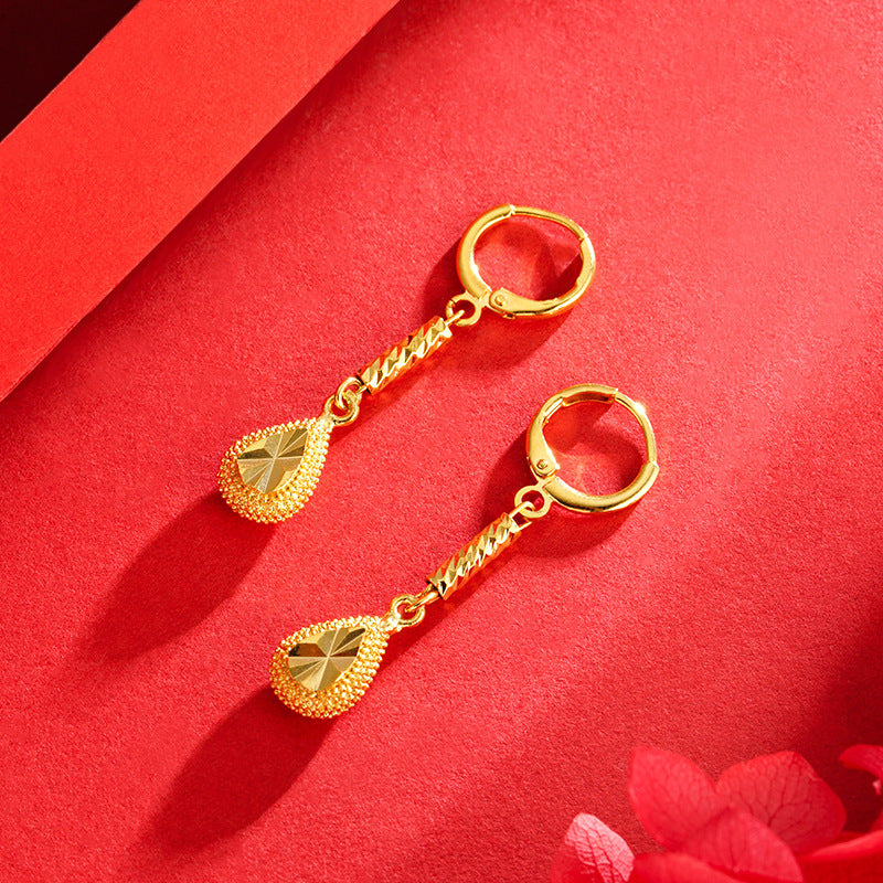 Women's Placer Gold Tassel No Color Fading Rings