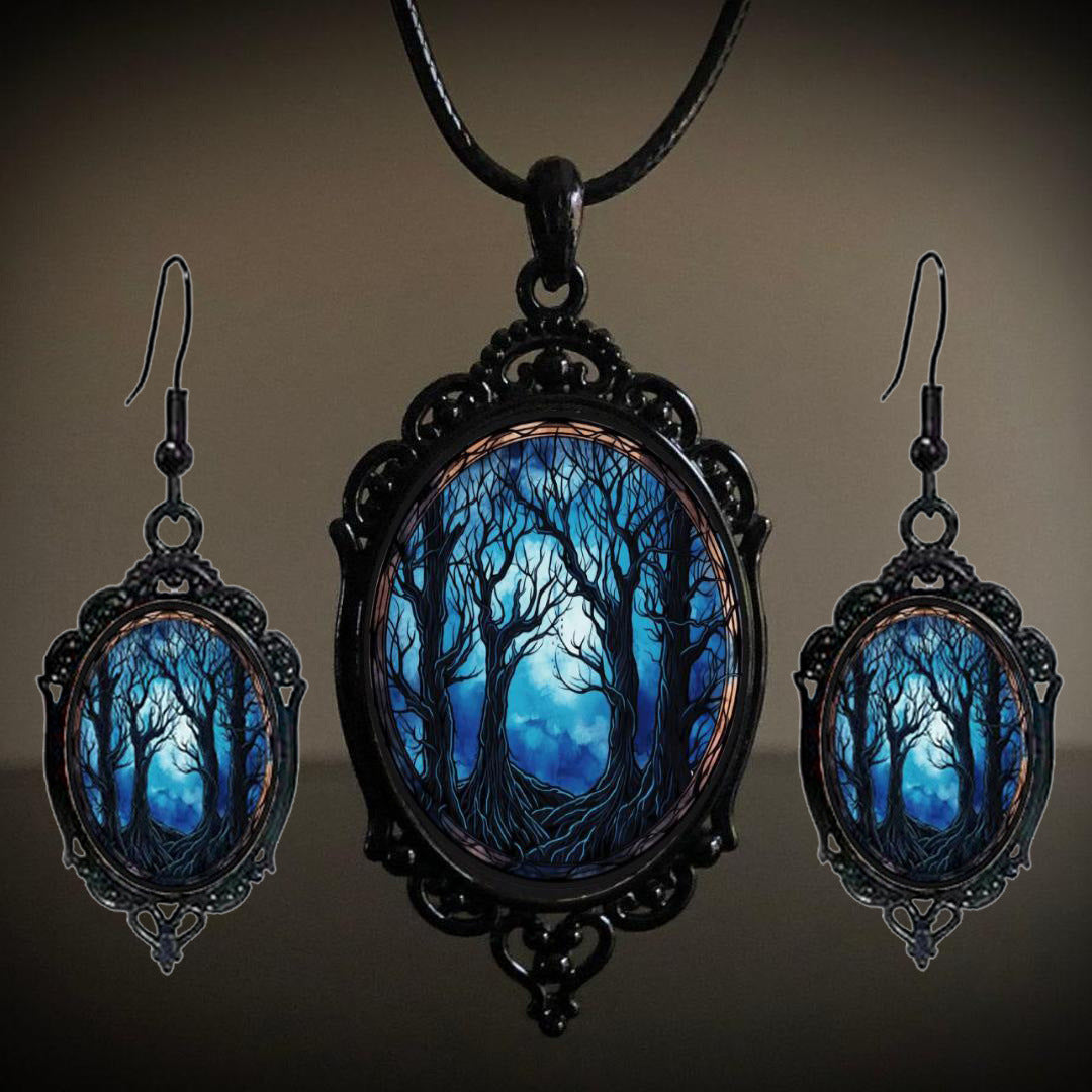 Fashion Elegant Glass Suite Romantic Gift Jewelry Set