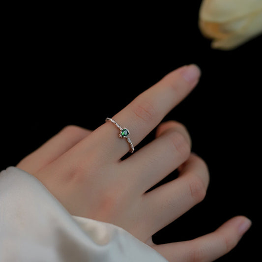 With Rhinestone Personality Female Zircon Retro Rings