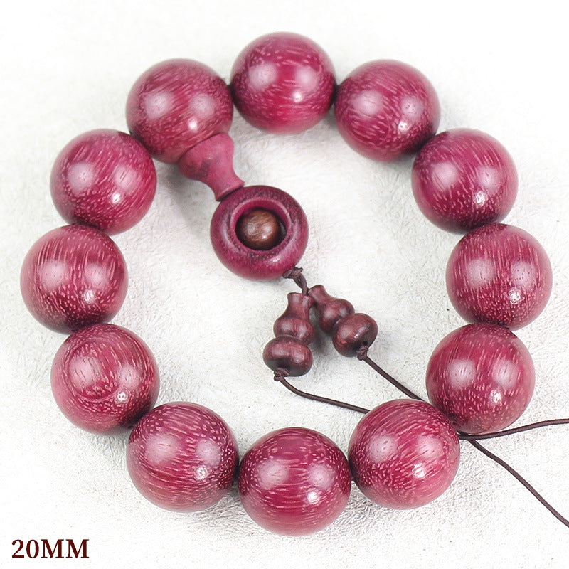 Women's & Men's Violet Buddha Beads Chinese Style Rose Rosewood National Wooden Bracelet