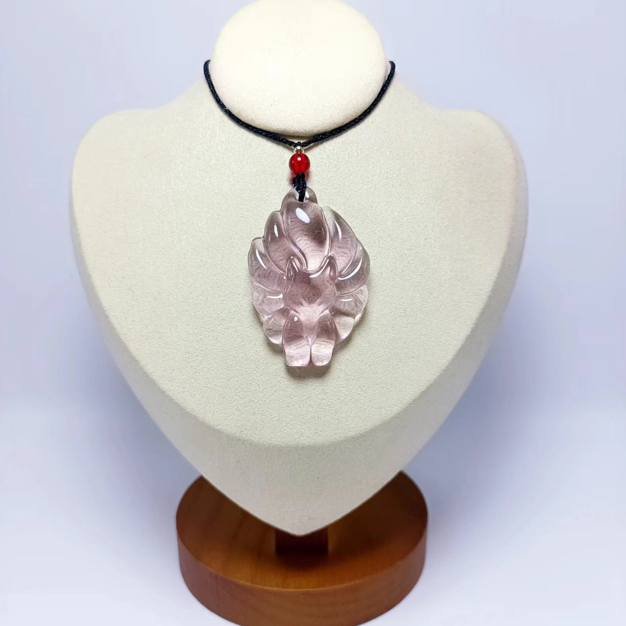 Women's & Men's Crystal Fox Obsidian Imitation Jade Long Sweater Pendants
