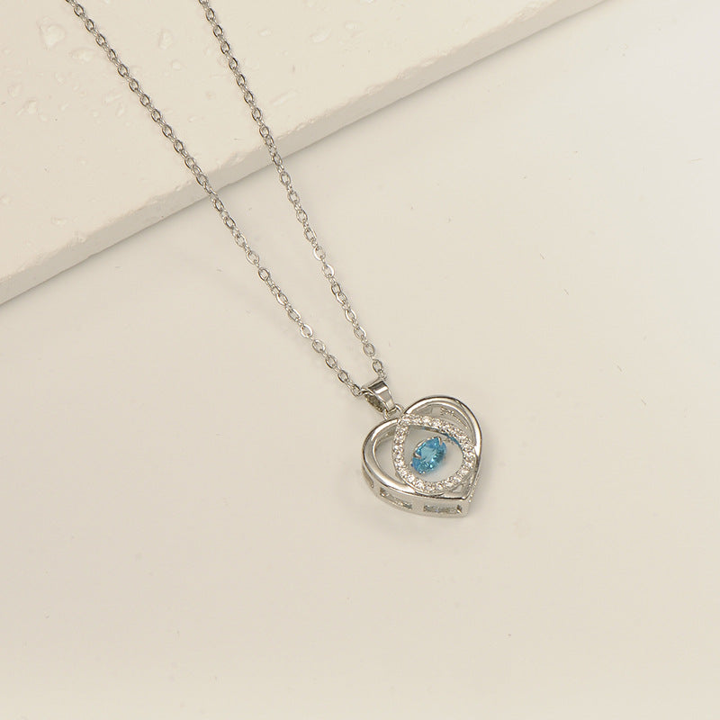 Korean Fairy Temperamental Simple Love Pearl Clavicle Necklace