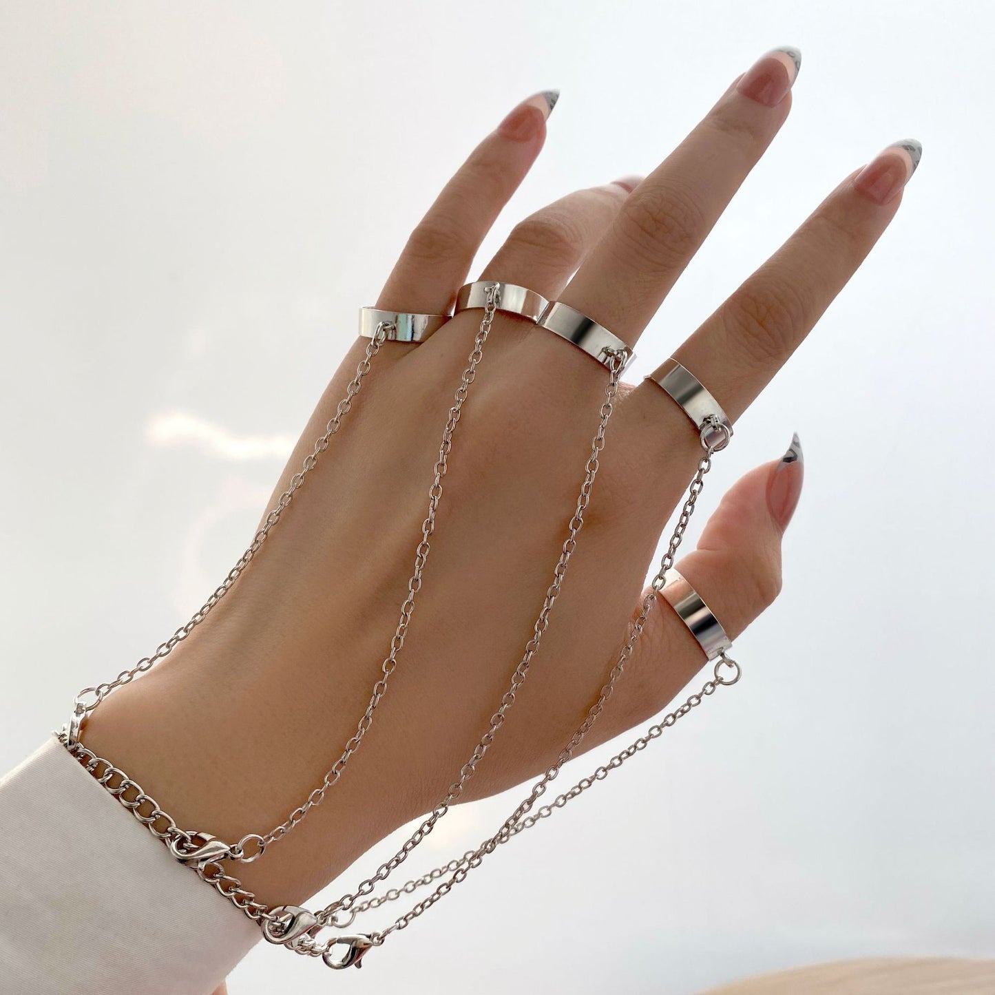 Fashion Punk Creative Finger One-piece Detachable Ring