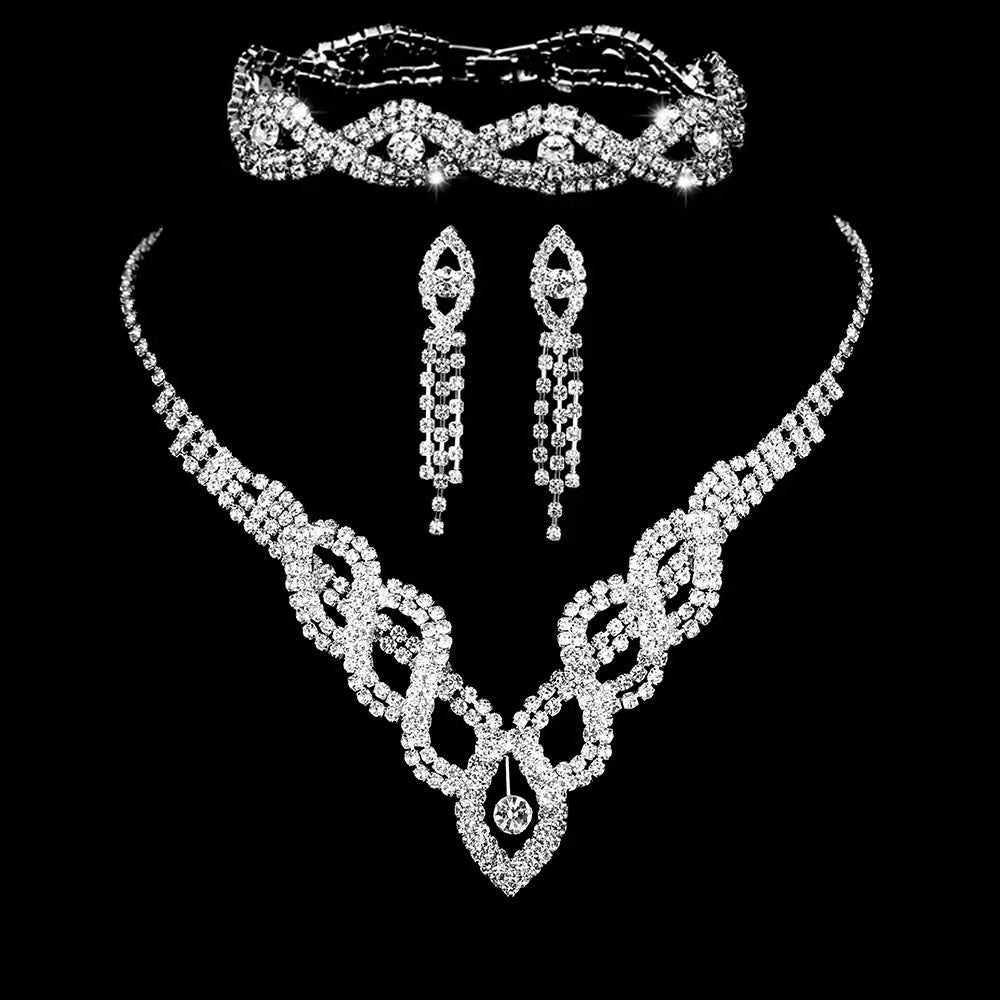 Women's Wedding Dress Bride Hollow Full Diamond Rings