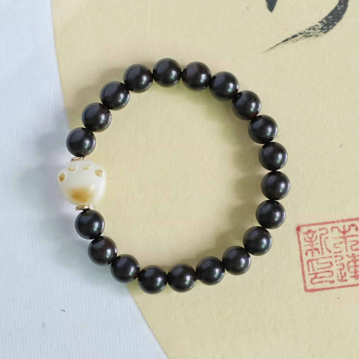 Sandalwood Beads Female Male Bodhi Charcoal Cat's Paw Lucky Crafts Bracelets