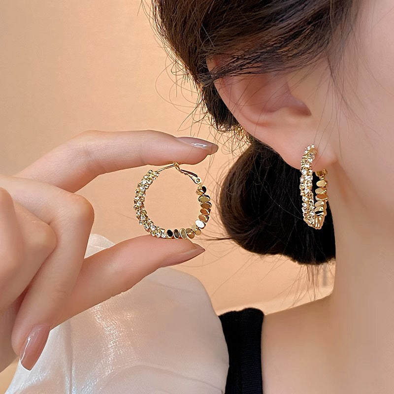 Women's Ear Clip Elegant Long Tassel Sier Earrings