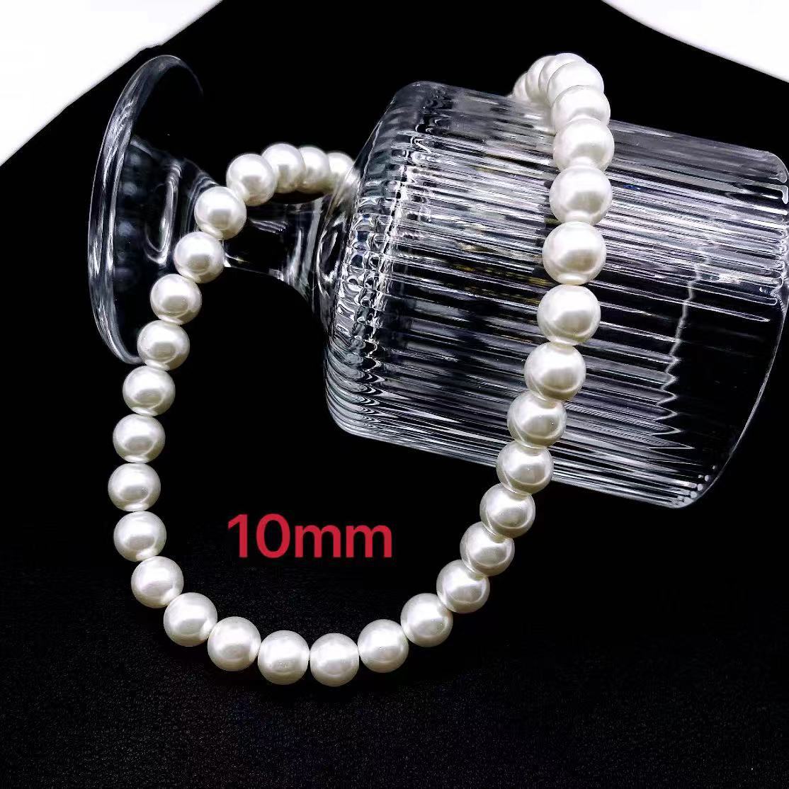 Pearl Female Sier Gray Stacked Retro Cold Necklaces