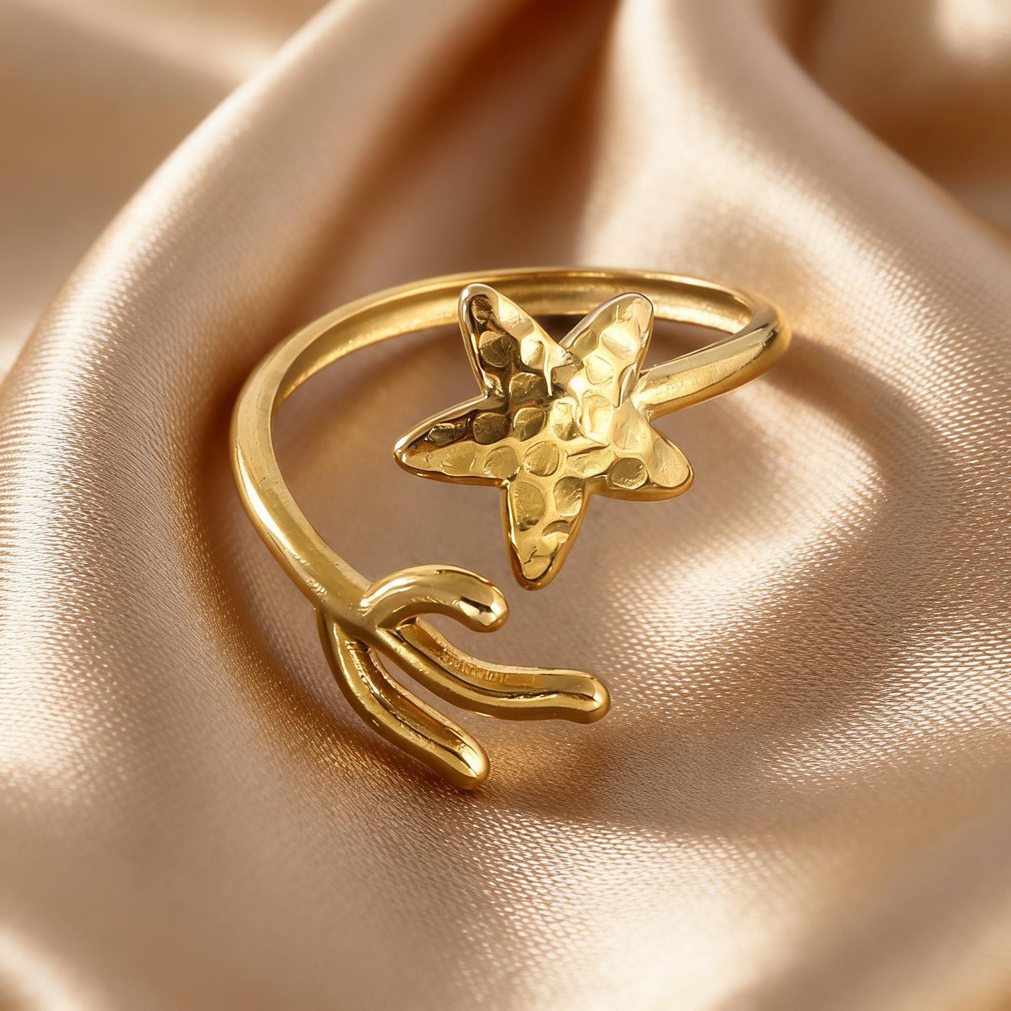 Steel Open-end Niche High-grade Fashion Trend Affordable Luxury Style Ring