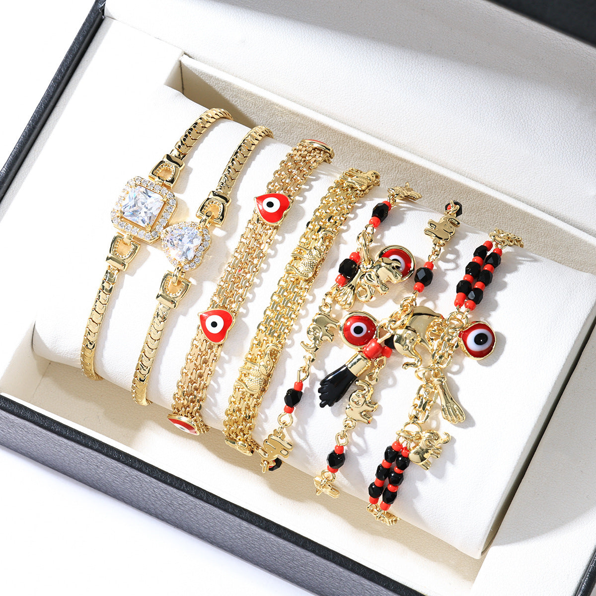 Bohemian Devil's Eye Elephant Female Cartoon Fun Bracelet