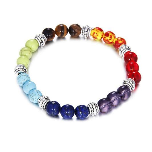 Hoop Blue Pine Jewelry Colorful Agate Lava Bracelets