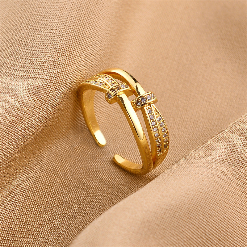 Women's Style Personalized Advanced Light Luxury Pearl Rings