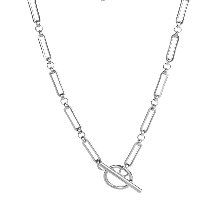 Fashion Waterproof Hard-wearing Metal Stainless Steel Handmade Chain Jewelry Set