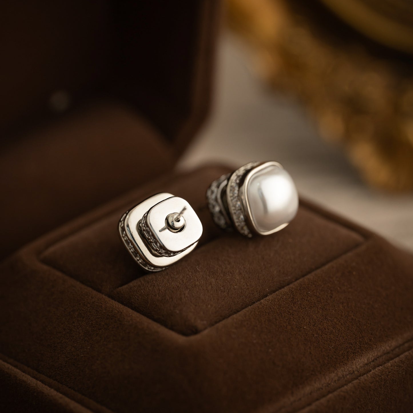 Women's Lux Square Sugar Pearl High-grade Fashion Rings