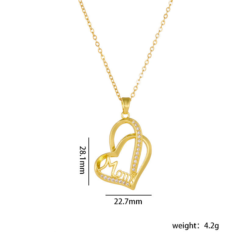 Mother's Day Female Design Love Graceful Clavicle Necklaces
