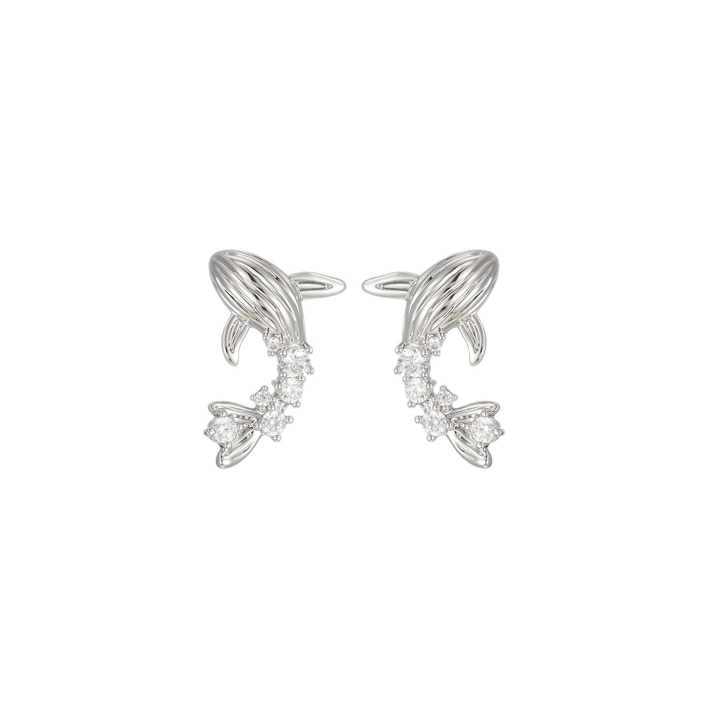 Women's Dancing Whale For Cute Delicate Small Earrings