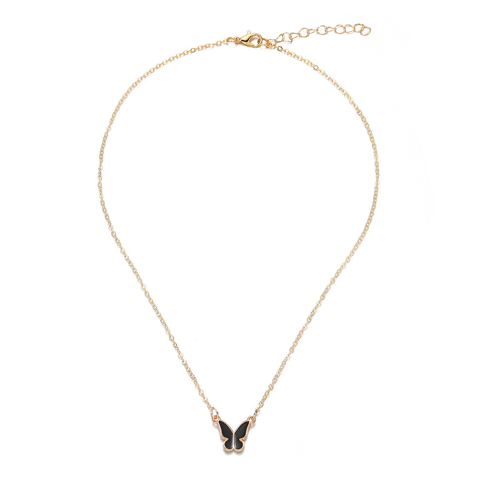 Women's Drop Oil Small Butterfly Fashion Simple Jewelry Set