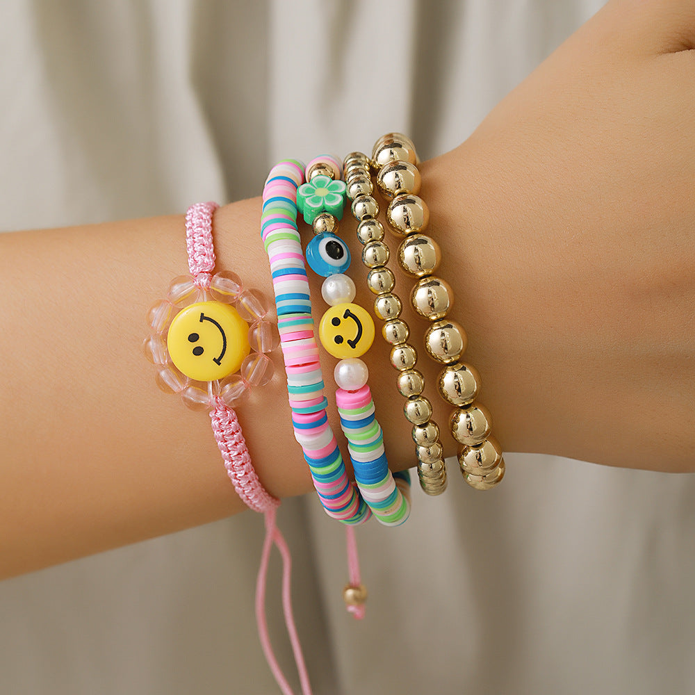 Taylor Polymer Clay Mildew Friendship Letter Bracelets