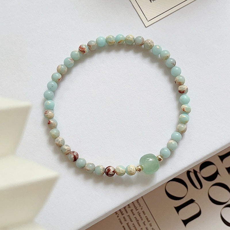 Blessing Card Lock Of Good Safety Buckle Simple Thin Chain Bracelets