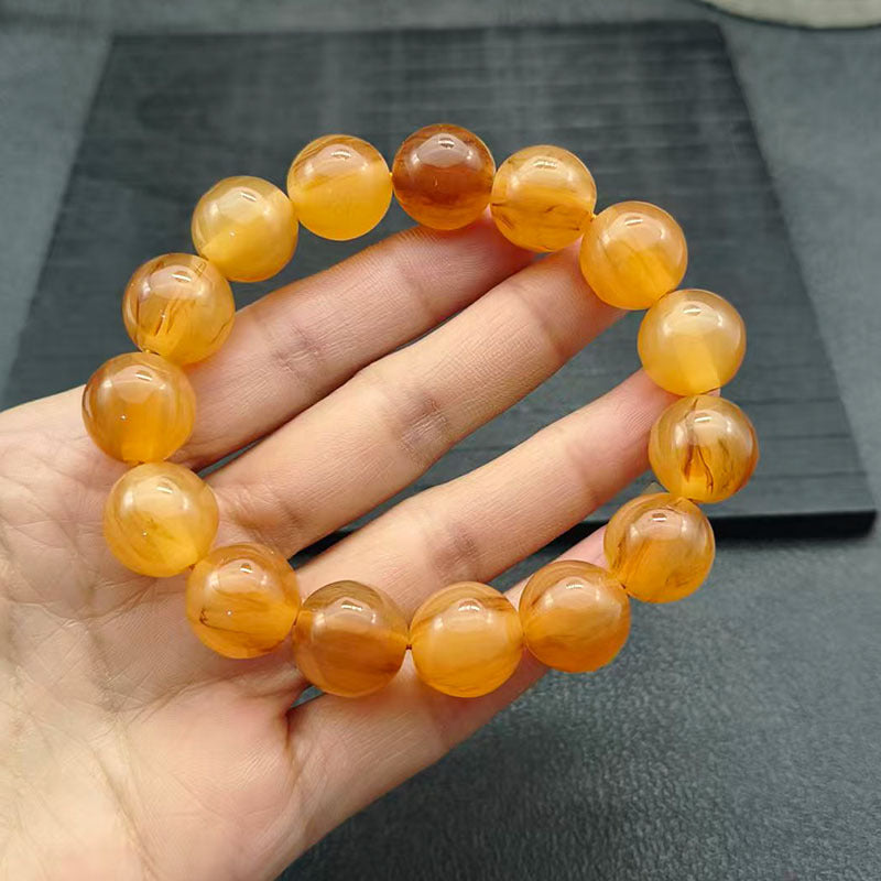 Imitation Horn Round Beads Abacus With Pendants