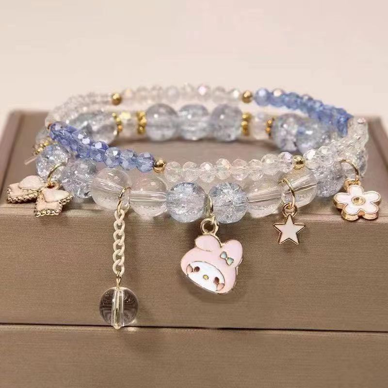 Women's Pearl Korean Super Cute Cartoon Beaded Bracelets