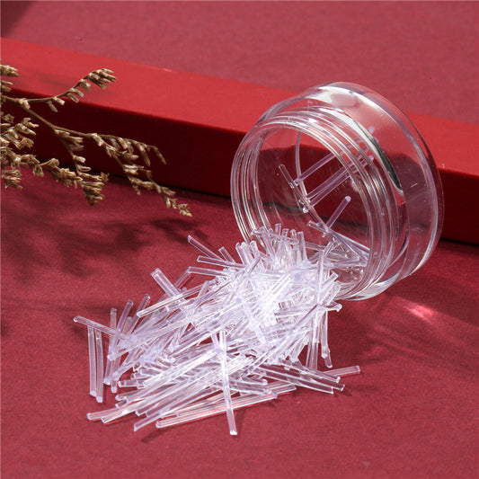 Small Round Box With Plastic Ear Glue Straight Rings