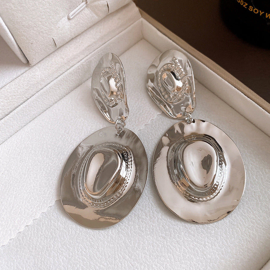 Women's Hat Retro Personalized Temperamental Light Luxury High-grade Earrings